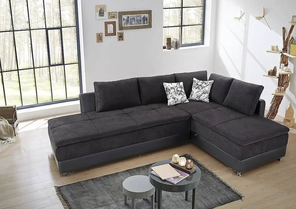 Wohnlandschaft MODENA schwarz (Neu) 2