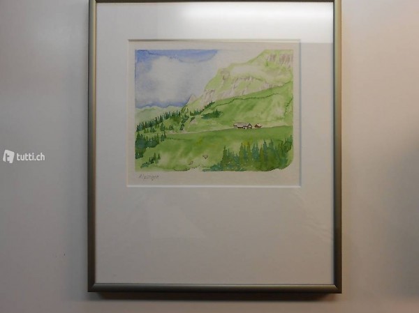 Aquarell "ALPSEGEN" GR (BAR oder 100%) - (R)