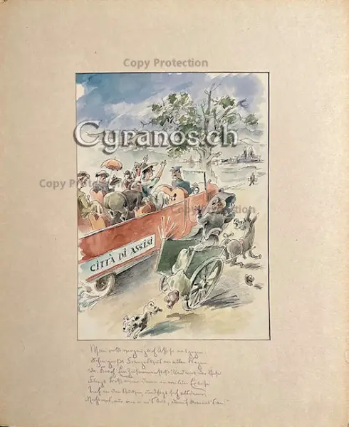 Adolf Uzarski (1885-1970) Illustrator - Originalzeichnung