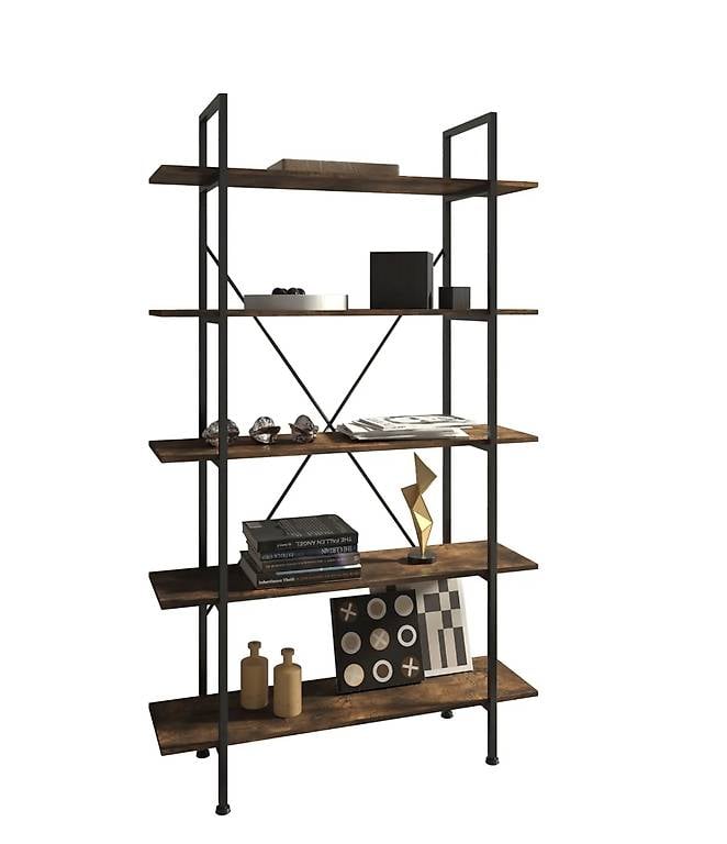 Regal Glasgow Industrial Holz dunkel, rustikal