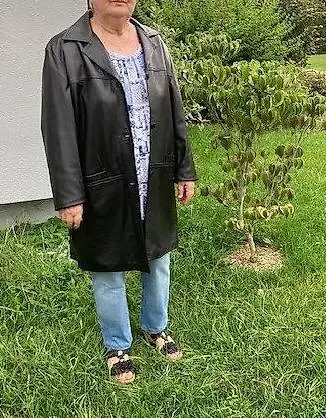 Leder Kurzmantel / Longjacke