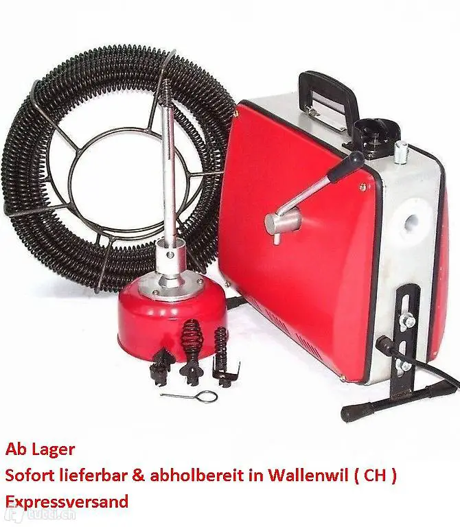  Rohrreinigungsgerät 500W 16mm Spirale Abflussreiniger Rohr