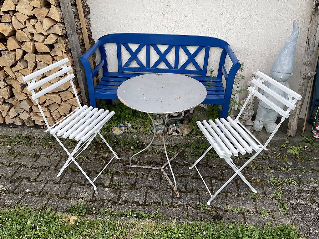 Loungetisch Gartentisch 75cm Metall Bistrotisch