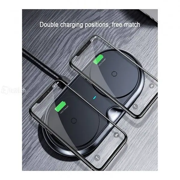  Baseus - Dual Qi Wireless Ladestation (7.5W / 10W)