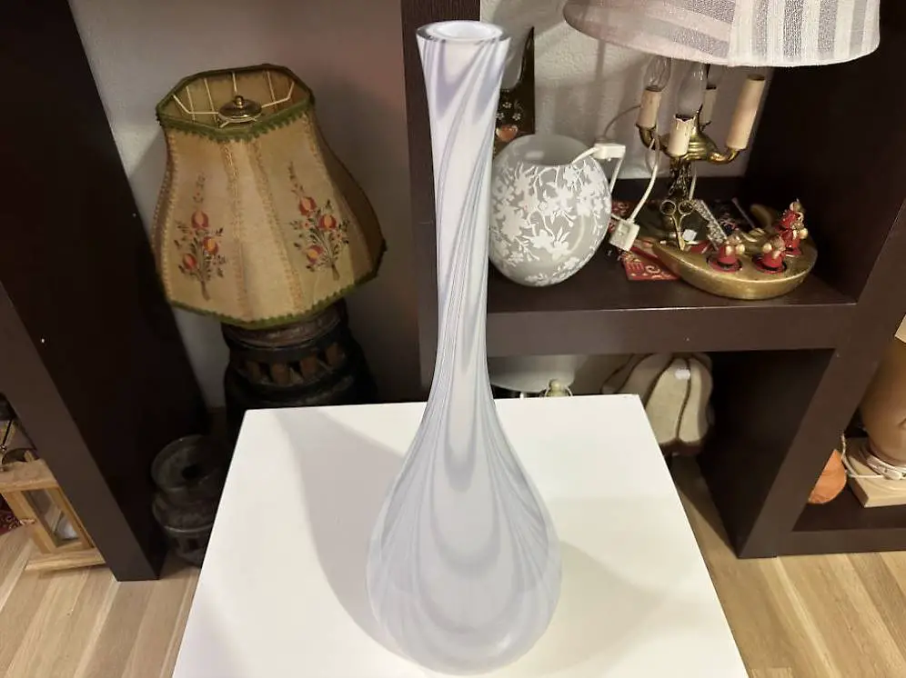 Vintage Glas Blumenvase