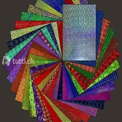 Bastelkarton holographisch hochglänzend A4 MIX 10 Stück