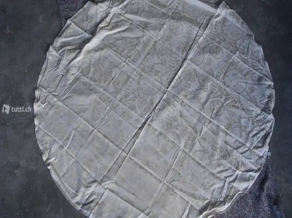 Tischdecke aus Stoff rund