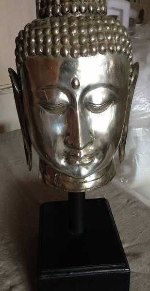 Gesicht von Buddha aus Nickel