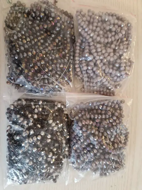 Facetten Glasperlen 8x5mm