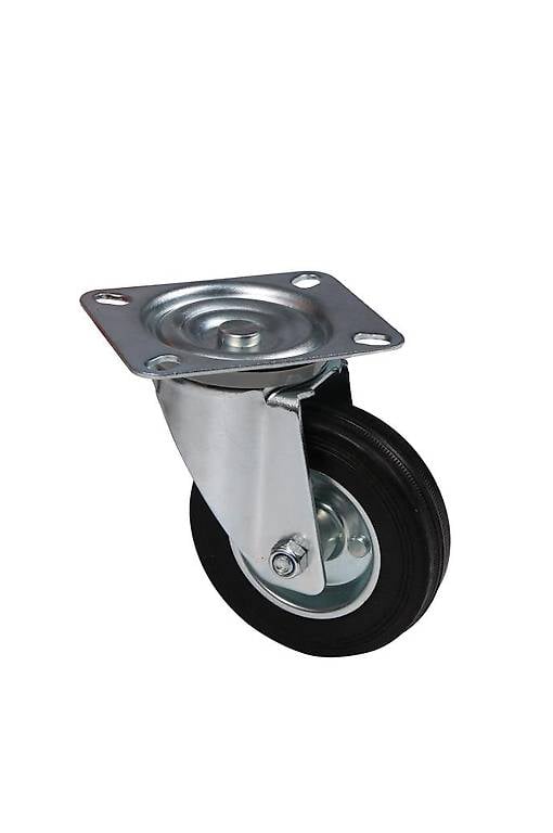 Schwerlastrollen Vollgummi 4er Set 200 mm