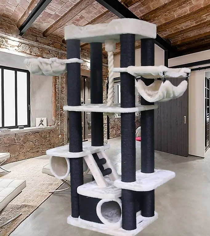 Moderner Katzenbaum Deluxe massiv+neu alle Rassen top Quali