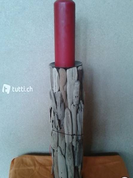 Kerzenständer aus Treibholz (Handarbeit)