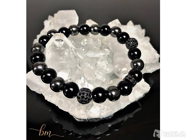  Onyx Perlenarmband