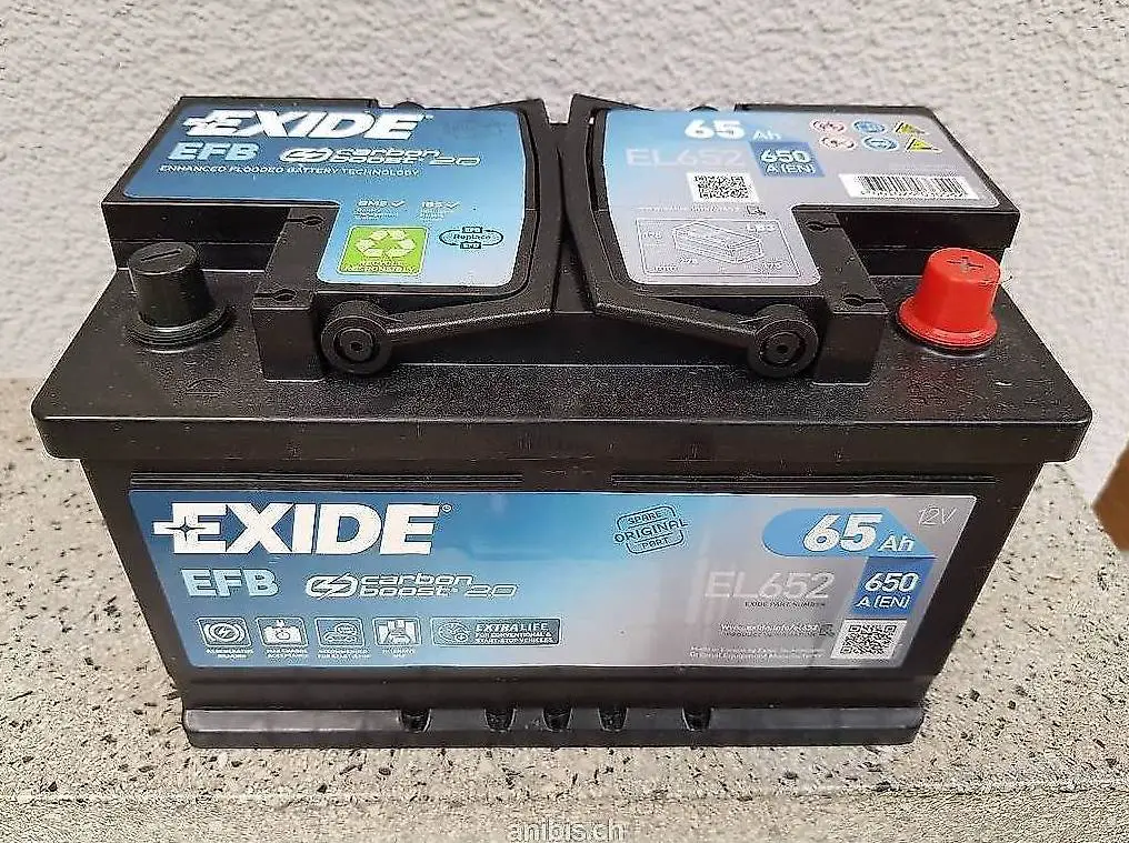 Autobatterie, EFB, 65Ah, Exide, neu, start/stop, auch SA/SO