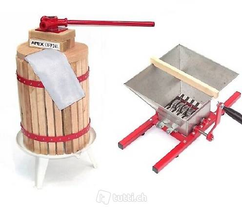  24 Liter Obstpresse + Obstmühle 7 Liter