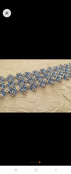 Handgemachte Armkette aus Glasperlen