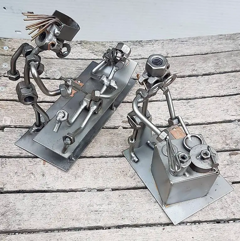 Metallfiguren Schraubenskulpturen Hinz & Kunst