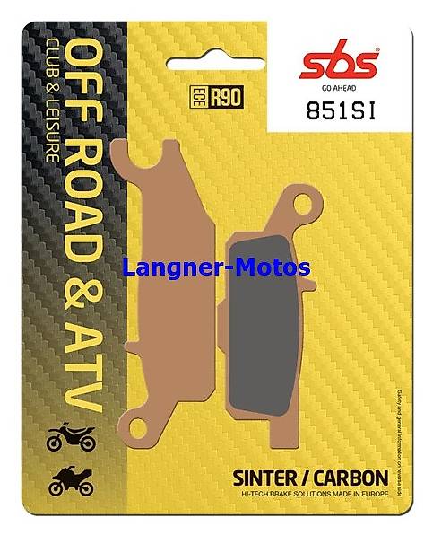 bremsbelag sbs 851 si yamaha yfm fgpw grizzly 550 700