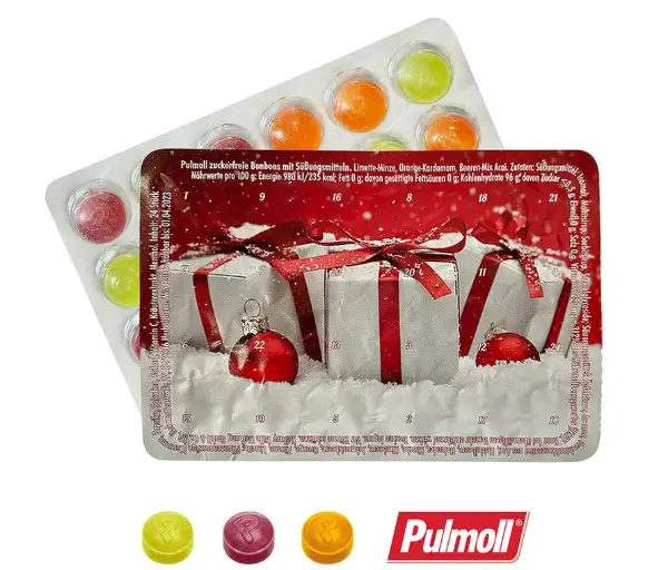 Der KLEINSTE Adventskalender der WELT - mit Pulmoll Bonbons