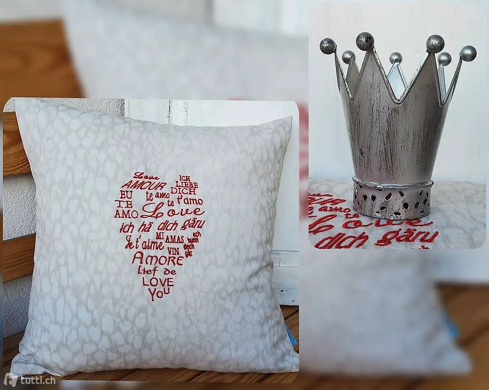 Kissen ; Love/ ich liebe dich