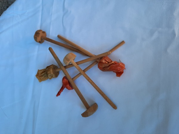 lot de touillettes en bois pour champagne