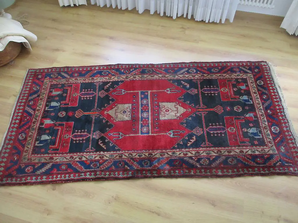 Perser-Teppich Hamadan 134 x 267 cm Orient Iran tapis
