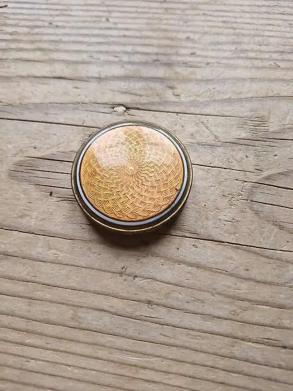 Schmuckdose Spiegel Schmuckschale gold orangeDose Deko SF