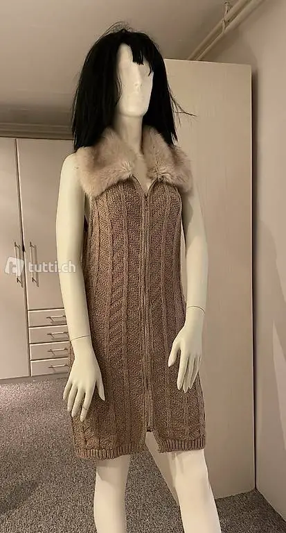 Jaquette veste avec col fourrure