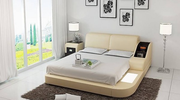  WASSERBETT HOTEL DOPPEL LEDERBETT POLSTERBETT WASSER LB8815