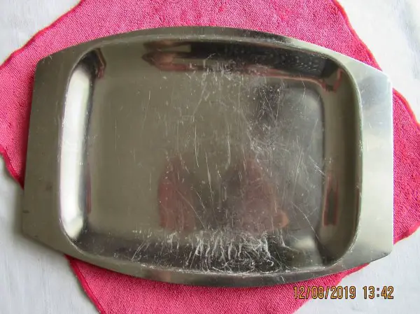  Chromstahlplatte, Anrichteplatte, Buffetplatte, Dessertplat