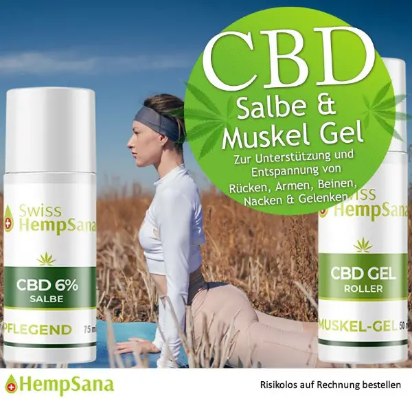 Massage und Muskelentspannung mit CBD (extra hoher CBD Gehalt)