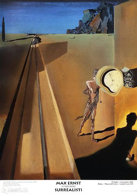  Salvador Dalì, Ossification prématurée d"une gare, 1930