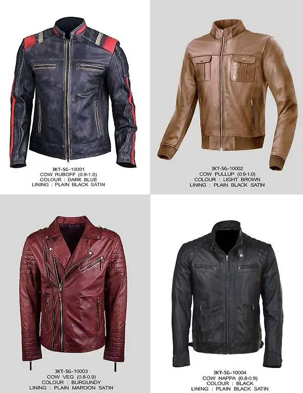 vikking echtleder motorradjacken herren