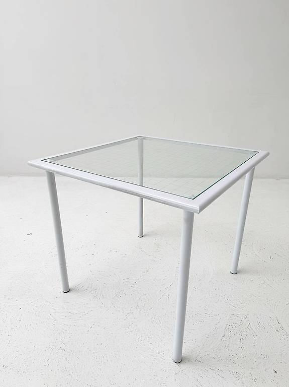 Weisser Fly Line Bistrotisch 1970er