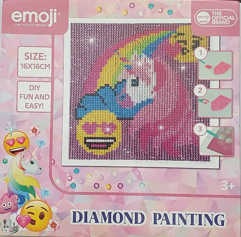 Diamond Painting 16x16cm klein 4 Motive