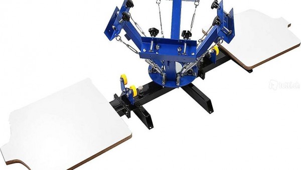  4 Farbe 2 Station Siebdruckmaschine