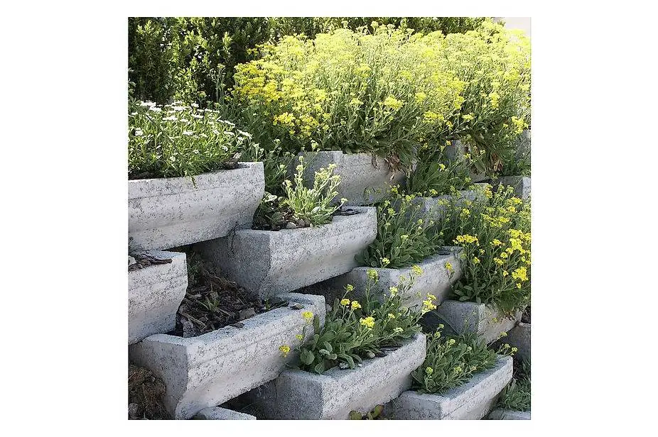 Böschungsstein Primavera grau 40 × 30 × 14 cm, 44 Stück