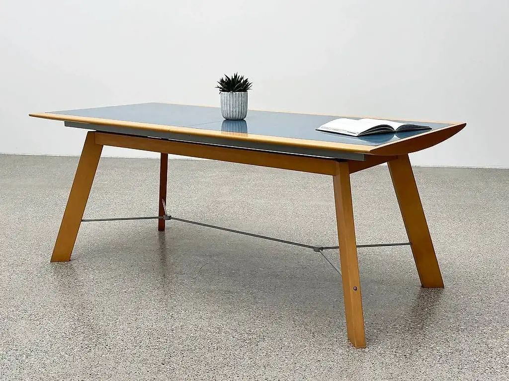 Ausziehbar Tisch von WK Wohnen mit Linoleum, made in Italy