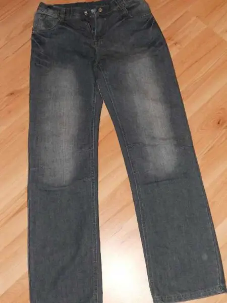 Neu: Jeans mit verstellbarem Bund - blau - Gr. 176