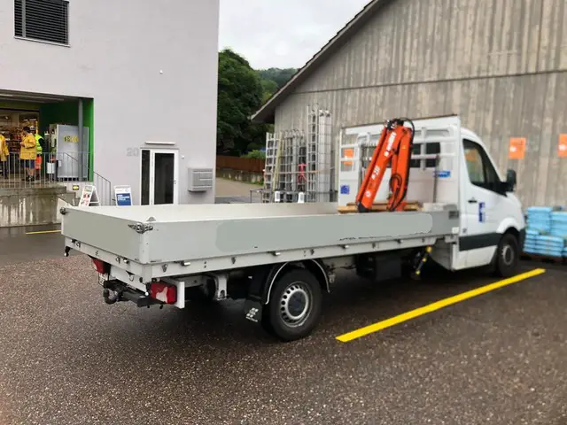 MERCEDES-BENZ, Sprinter 316 CDI Brücke mit Ladekran, Kran