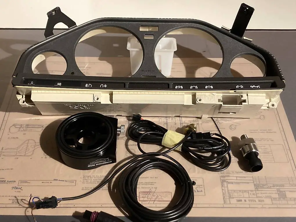 Bmw E30 Tachofront mit Öldruck & Öltemp