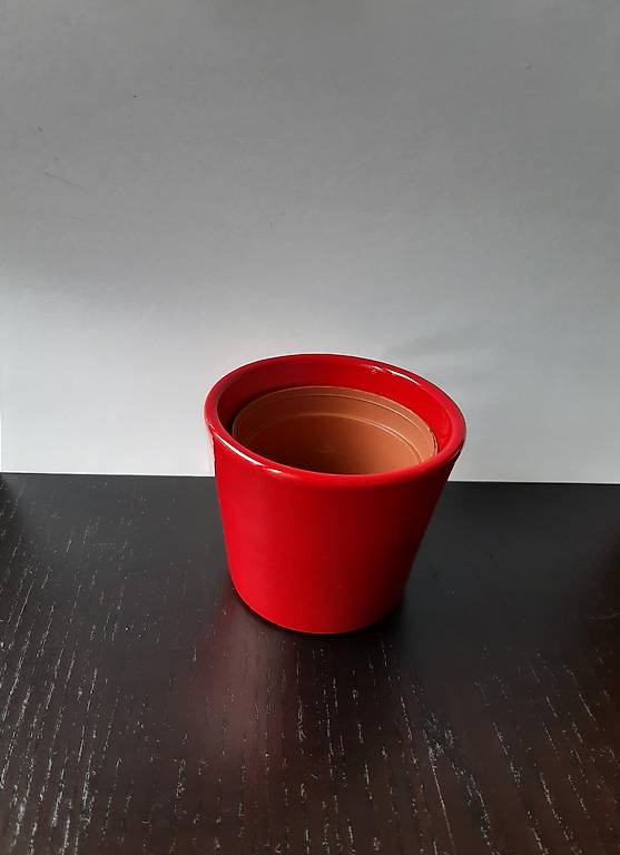 Kleiner Blumentopf rot neu
