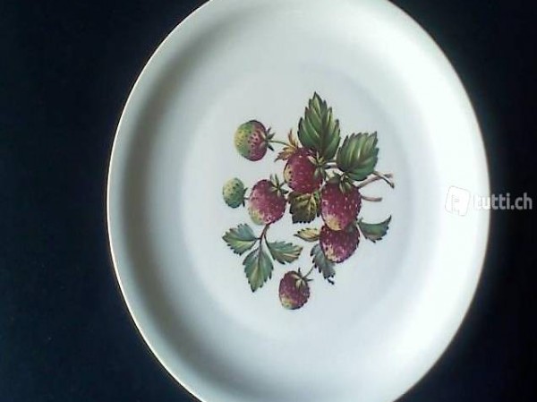 Früchteteller Langenthal Erdbeer-Motiv