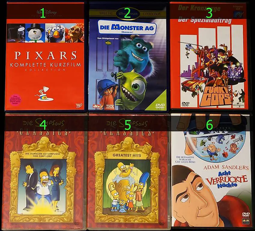 Filme (Animation) 6 Stk.