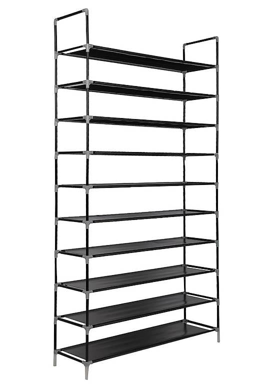 Schuhregal 10 Tablare schwarz