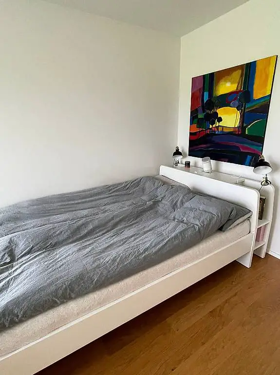 Bettgestell Ikea inkl. Lattenrost und Matratze