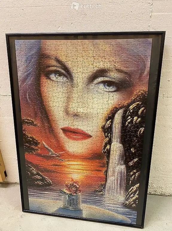 Grosses Puzzle Bild Bilderrahmen