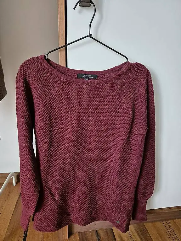 Damen Strickpullover ONLY, Grösse XS, Bordeauxrot
