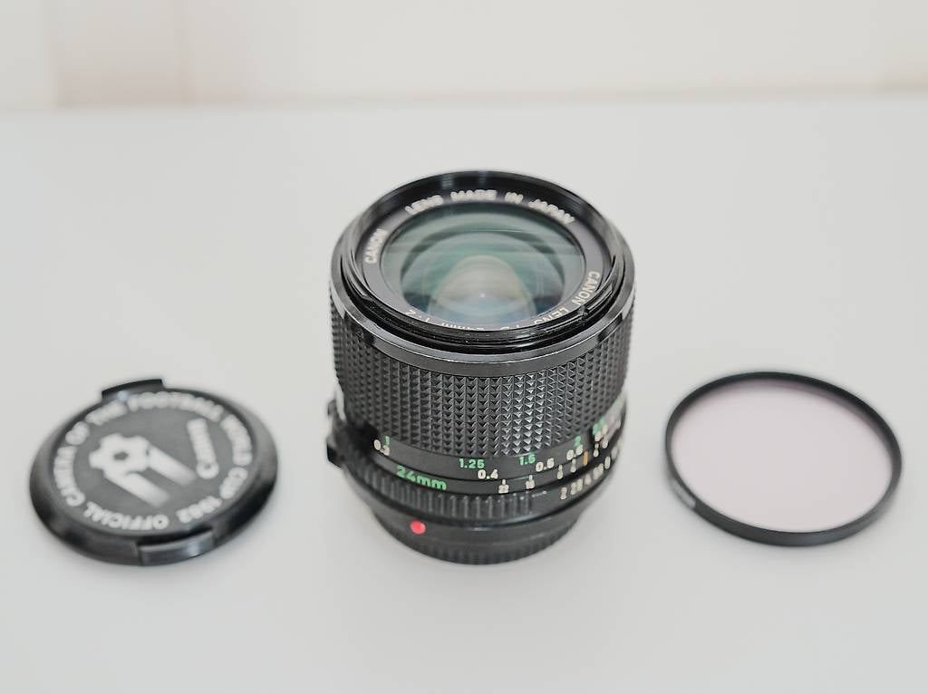 Canon FD 24mm f2 mit Filter