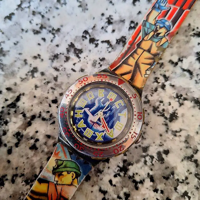 Swatch Scuba 200 "Tovarisch" SDM105 Quarz Uhr